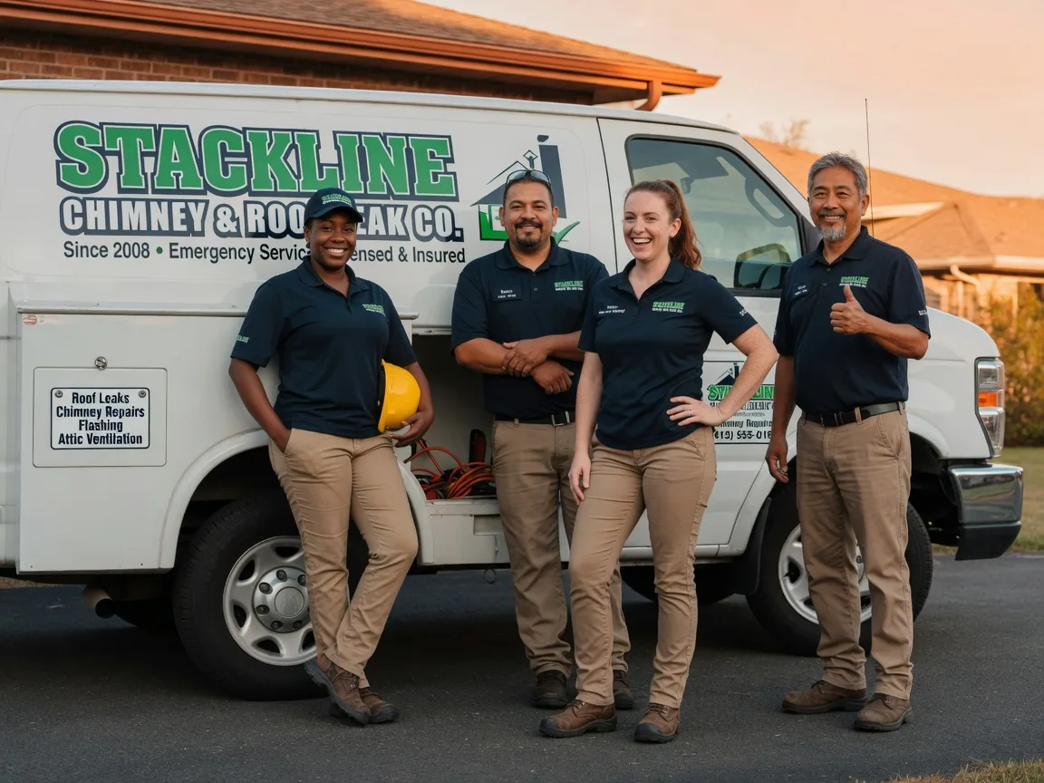 Chimney flashing repair company in Encino, TX